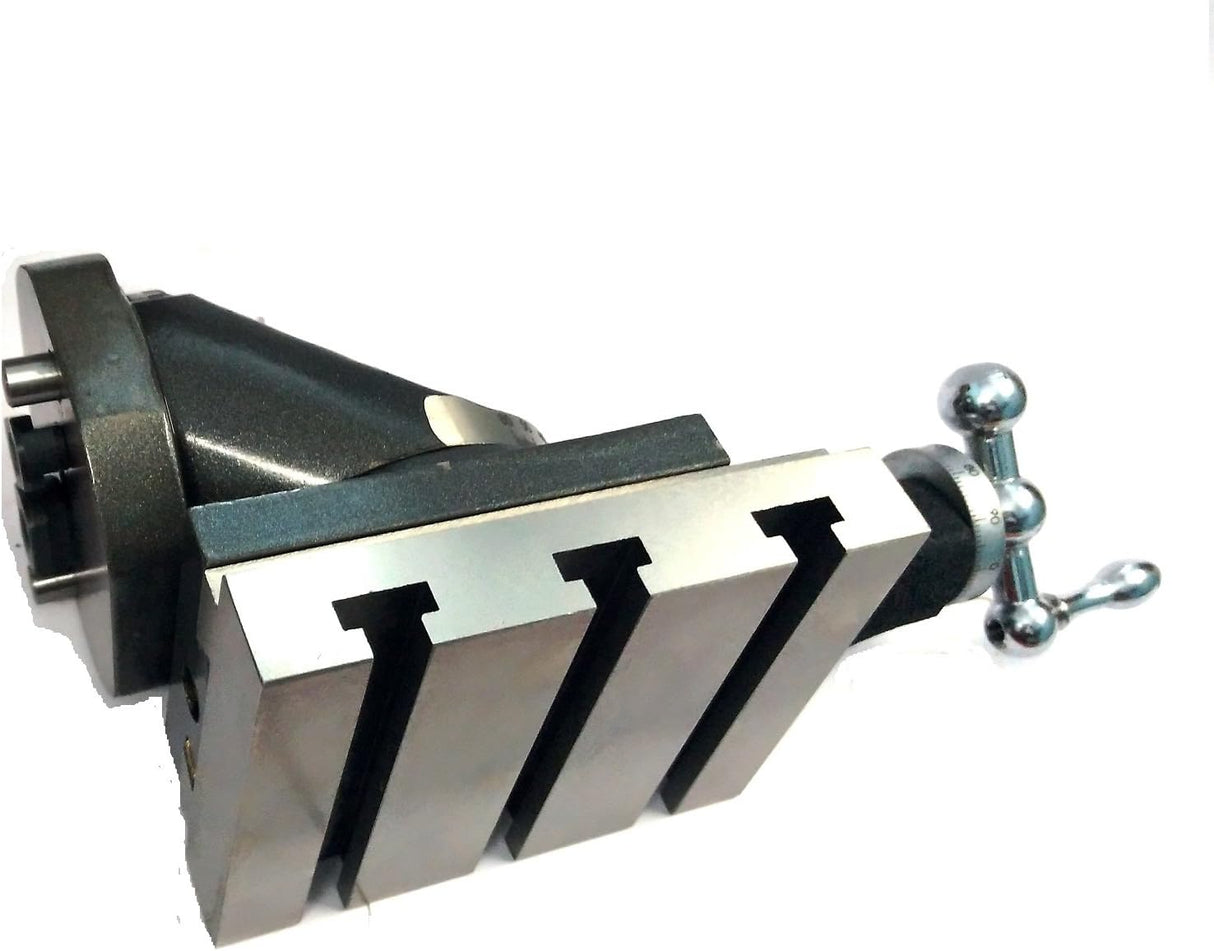 Angular machining possible with Milling Vertical two way slide