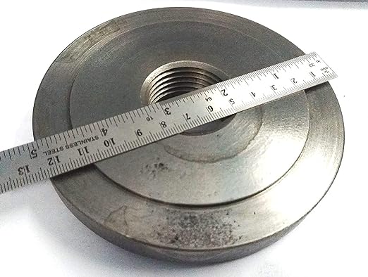 Lathe Chuck Caste Iron Back Plate 125 mm Threaded Work holding Tool
