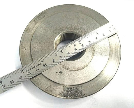 Lathe Chuck Caste Iron Back Plate 125 mm Threaded Work holding Tool