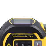 3-in-1 Laser Tape Measure 196 Ft Rechargeable Laser Measurement Tool & 16Ft Measuring Tape Movable Magnetic Hook Pythagorean Mode, Measure Distance, Area and Volume