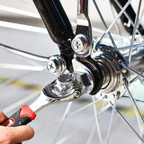 48 in 1 Socket Wrench, Stainless Steel Multi Function Wrench Tool with 360 Degree Rotating Head, Universal Wrench with Rubber Handle