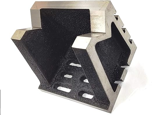 Graded Caste Iron Vee Angle Plates-stress Relieved Slotted