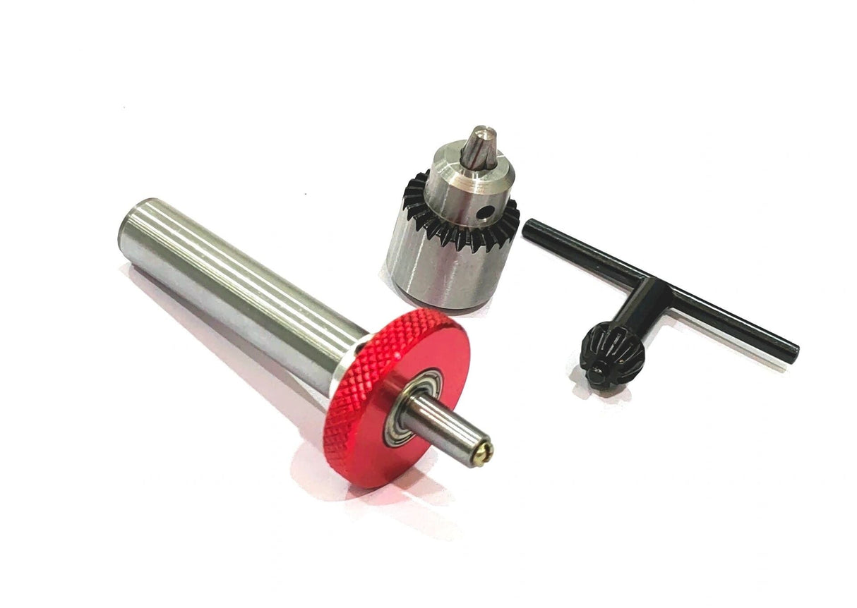 Buyohlic Micro Fine Drill Adaptor Miniature Quill 1/2" Shank-JT0 Taper to mount Drill Chuck