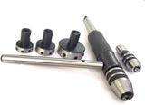 Lathe machining setup using Metalworking tools die holder set