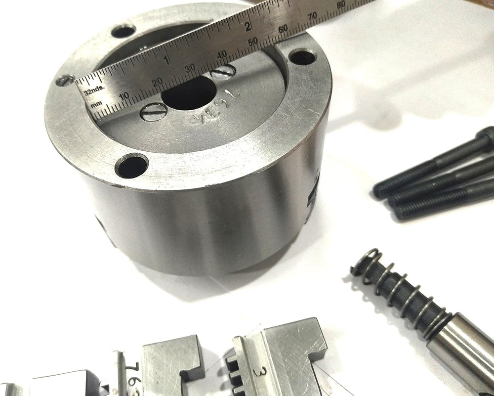 80 mm Chucks  for 3" I 80 mm & 4" Inch I 100 mm Rotary Tables & Small Bench Top Lathe Machines (Copy)
