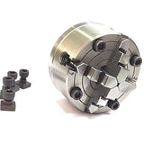 80 mm Chucks with Back Plate for 3" I 80 mm & 4" Inch I 100 mm Rotary Tables & Small Bench Top Lathe Machines