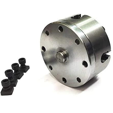 80 mm Chucks with Back Plate for 3" I 80 mm & 4" Inch I 100 mm Rotary Tables & Small Bench Top Lathe Machines