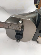 Close-up showing swivel base Milling Vertical slide