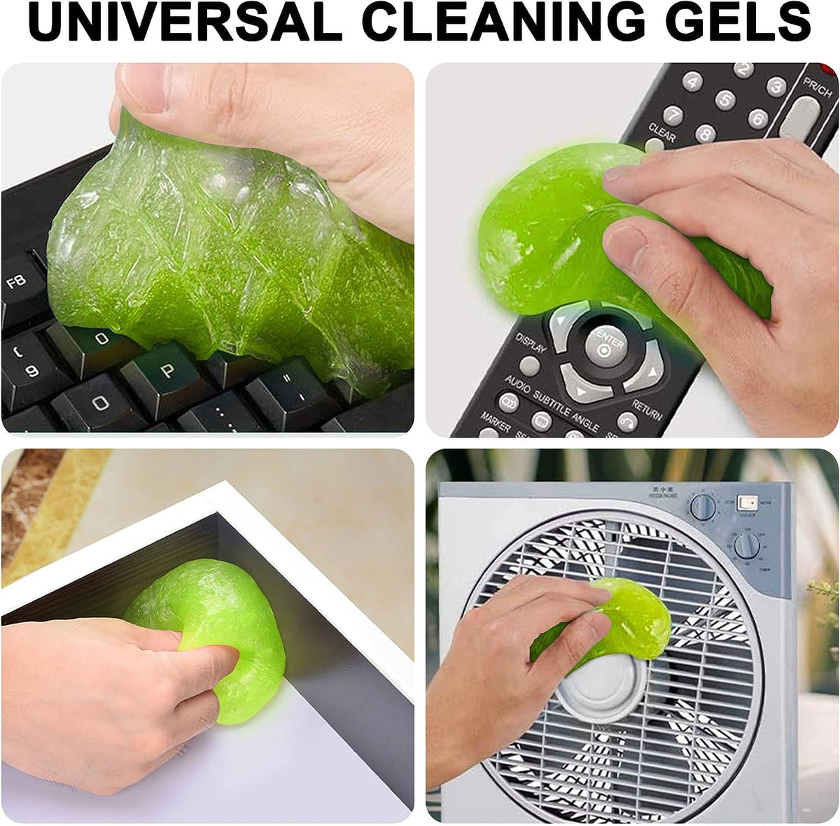 Universal Cleaning Gel for Car Automotive Dust Car Crevice Cleaner Cleaning Mud Dust for Cars and Keyboard Cleaner Gel Clean Slime Reusable Car Vent Cleaner
