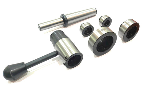 Smooth thread cutting achieved using lathe tailstock die holder