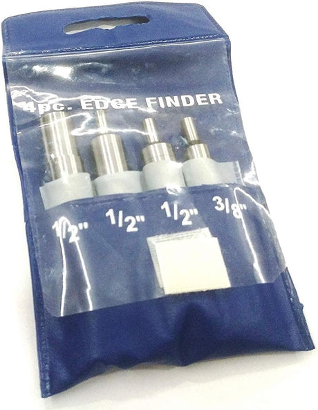 Tool Steel Quality 4 Pieces Edge Finder Set Includes EF-130, 132, 133, 134