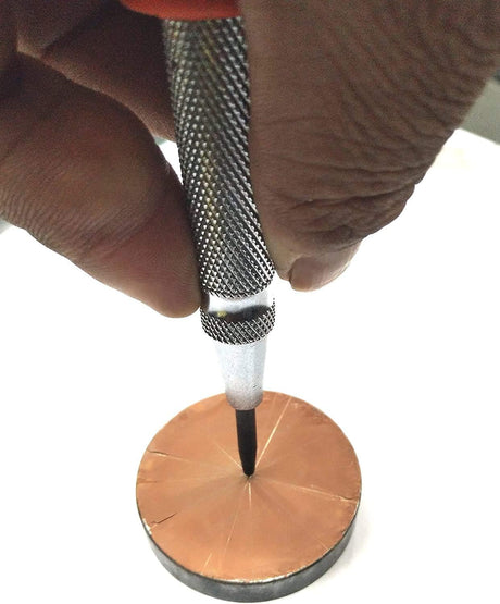 Easy Grip Automatic Center Centre Hole Punch Tool- Adjustable Punch Force- DIY Hand Tool