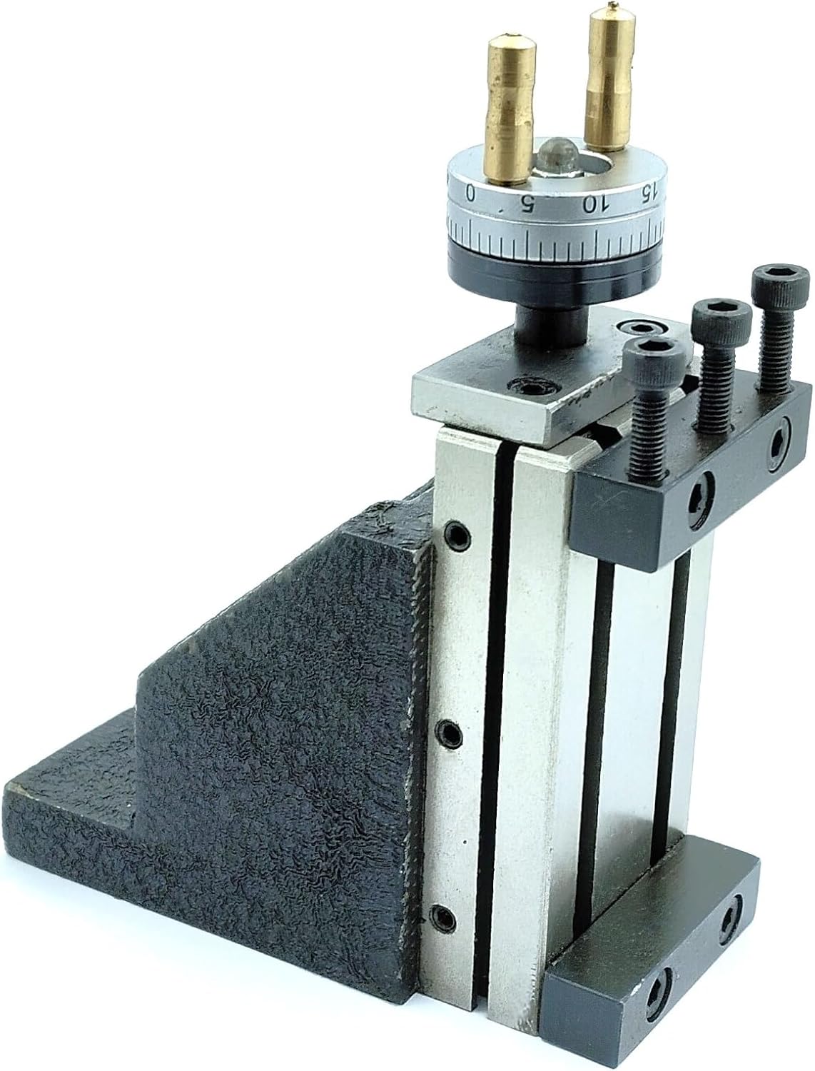 Mini lathe milling enabled by vertical milling attachment