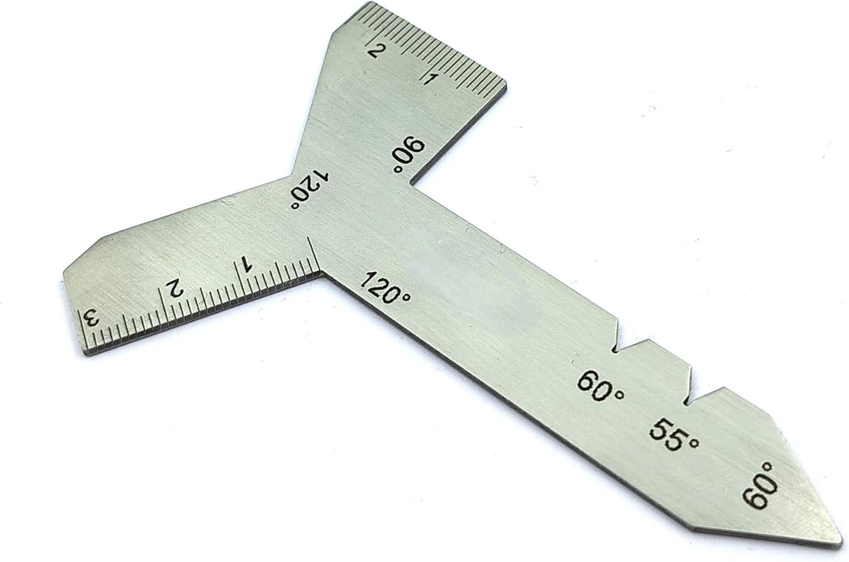 Stainless Steel Universal Grinding Gauge 55, 60, 90, & 120 Degrees Angle Tool