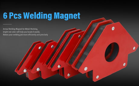 6pc Multi Angle Magnetic Welding Holder Clamps Set 2x3 Inch Arrow, 2x Triangle, 2x Mini,Welding tools