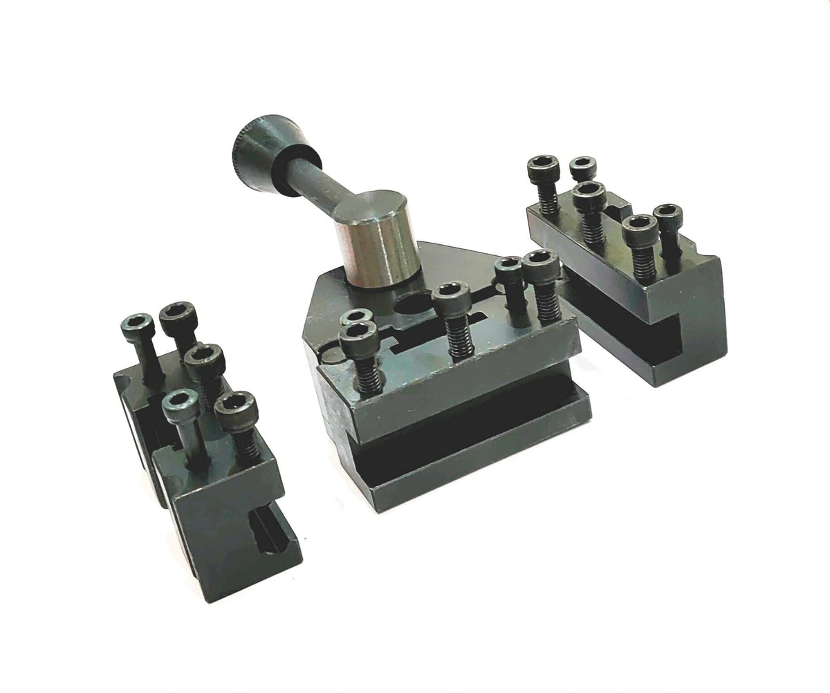 Swiss Type CNC tool holder with multiple clamping blocks