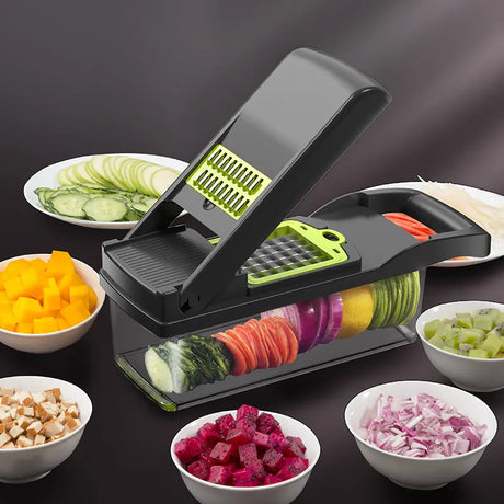 16 In 1 Handheld Manual Kitchen Multifunctional Potato Veggie Grater Mandoline Slicer Chopper