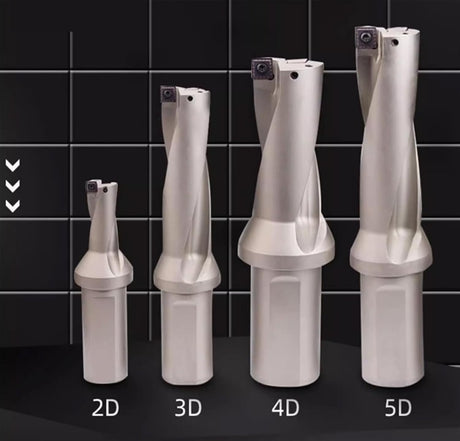 Indexable Insert U Drill 50 MM II Weldon Shank II Through Coolant II 10 pcs Carbide Inserts FREE