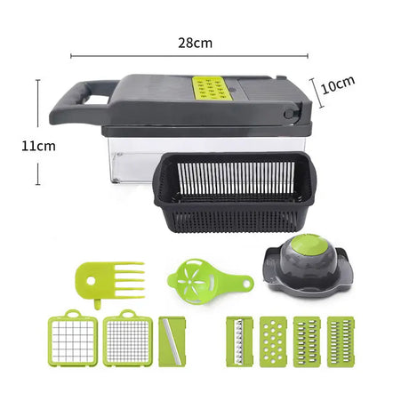 16 In 1 Handheld Manual Kitchen Multifunctional Potato Veggie Grater Mandoline Slicer Chopper