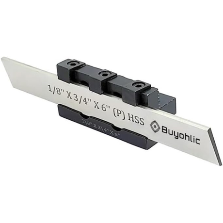 Adjustable T-Parting & Cut Off Tool Holder with Blade for Lathe Machine