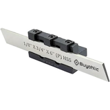 Lathe cut off tool holder with HSS blade