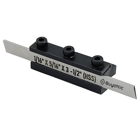 Non- Adjustable T-Parting Cut off Holder with Blade for Lathe Machine Tools