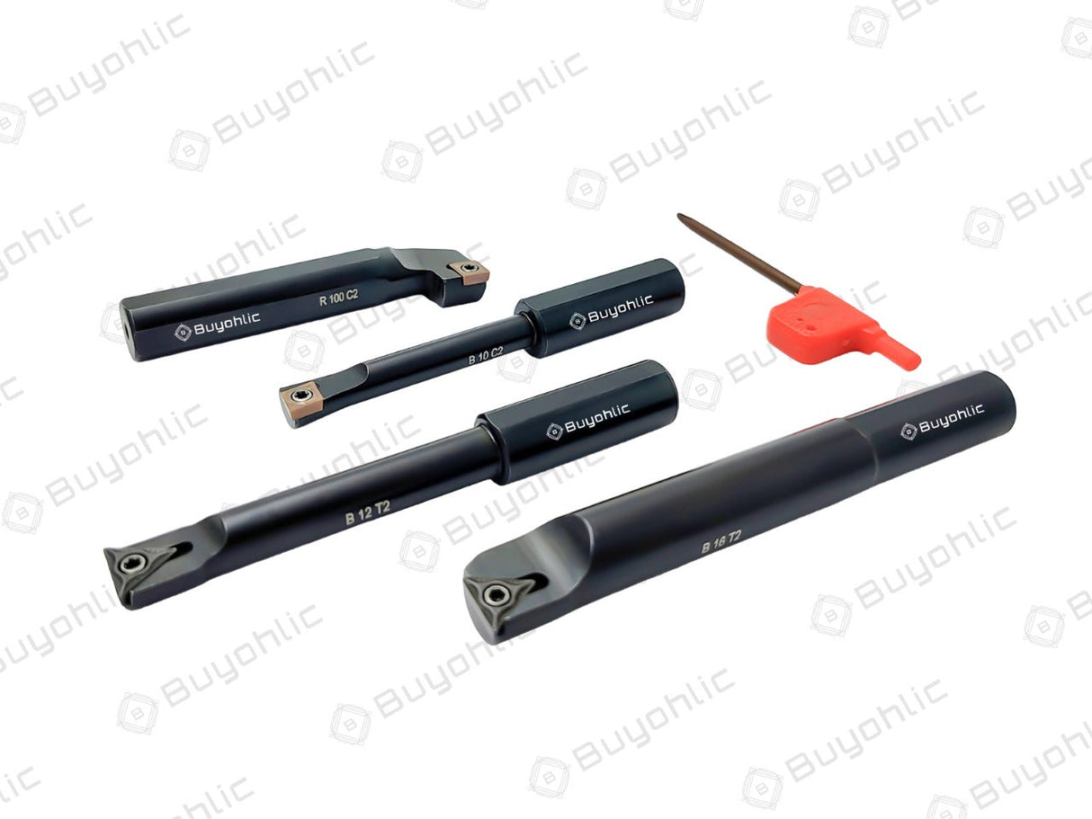 Indexable Tool Set of 4 Boring Bars for 2" Inch I 50 mm Boring Head