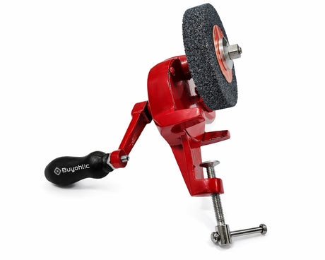 Bench Mounted Grinder ~ Hand Operated Grinding Machine Coarse/Fine Sand Hand-Cranking