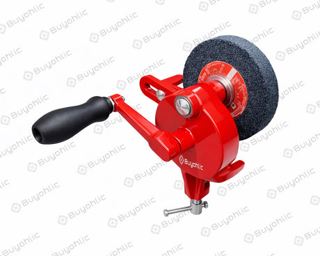 Bench Mounted Grinder ~ Hand Operated Grinding Machine Coarse/Fine Sand Hand-Cranking