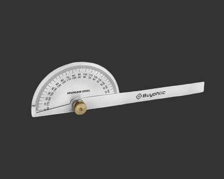 Stainless Steel Protractor 0-180 degrees Machine Tools