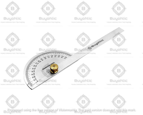 Stainless Steel Protractor 0-180 degrees Machine Tools