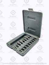 Set of 8 pcs Tungsten Carbide Burr Set 1/4" Shank Wood Stone Carving Cutting Engraving Grinder Kit Attachment Rotary Tool Accessories Set Harder than Diamond