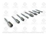 Set of 8 pcs Tungsten Carbide Burr Set 1/4" Shank Wood Stone Carving Cutting Engraving Grinder Kit Attachment Rotary Tool Accessories Set Harder than Diamond