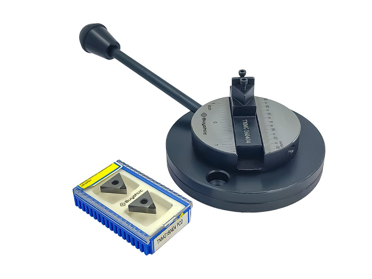 Lathe's Ball Turning Attachment w/ Non Ferrous Carbide Inserts For Mirror Finishing