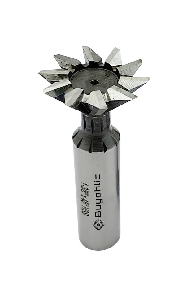 Dovetail Cutter HSS 45° – Durable Double-Edged End Mill Tool for Metalworking & Machining