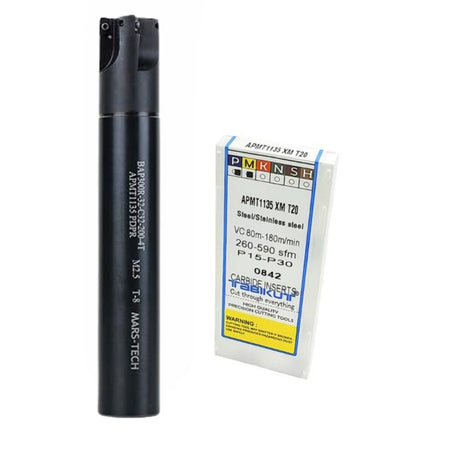 Indexable Insert Endmill 32MM II 4 Pocket II 10 Pcs APMT1135 Carbide Inserts Free