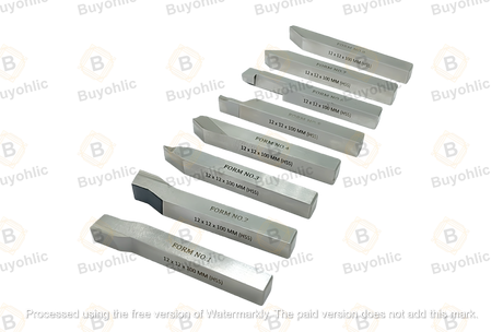 HSS lathe forming tools 12x12x100 mm set