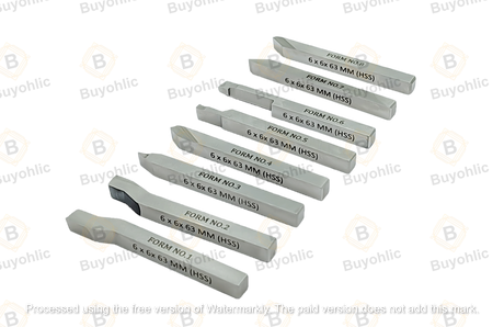 Precision HSS lathe form tools assorted