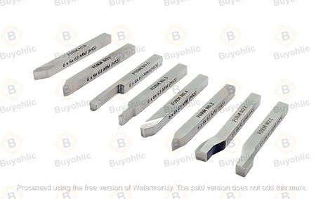 HSS lathe forming tools 6x6x63 mm set