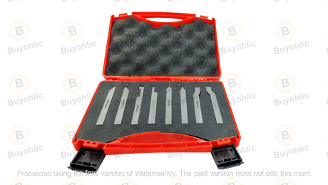 Machining forming tools set with case