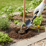 Gardening Hand Trowel – Heavy Duty Carbon Steel with Rubberized Grip, Ideal for Soil Digging, Planting & Transplanting