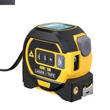 3-in-1 Laser Tape Measure 196 Ft Rechargeable Laser Measurement Tool & 16Ft Measuring Tape Movable Magnetic Hook Pythagorean Mode, Measure Distance, Area and Volume