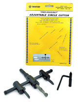 Adjustable Hole Saw Circle Cutter for Wood, 1-3/16" to 12", 1-3/16" to 4-3/4" & 1-3/16" to 7-7/8" Hole Cutter Drill Bit Tool