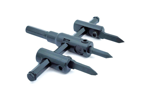 Adjustable Hole Saw Circle Cutter for Wood, 1-3/16" to 12", 1-3/16" to 4-3/4" & 1-3/16" to 7-7/8" Hole Cutter Drill Bit Tool