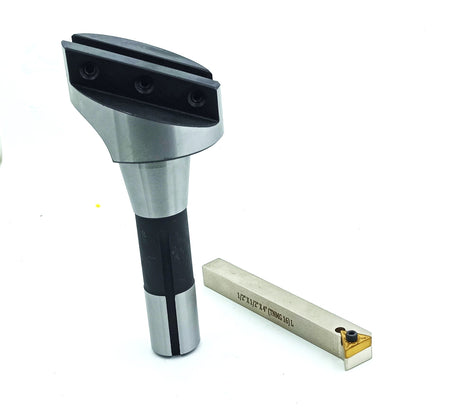 Large Head 2.5" Inch Lathe Milling R8 Shank Fly Cutter with Indexable Flying Tool