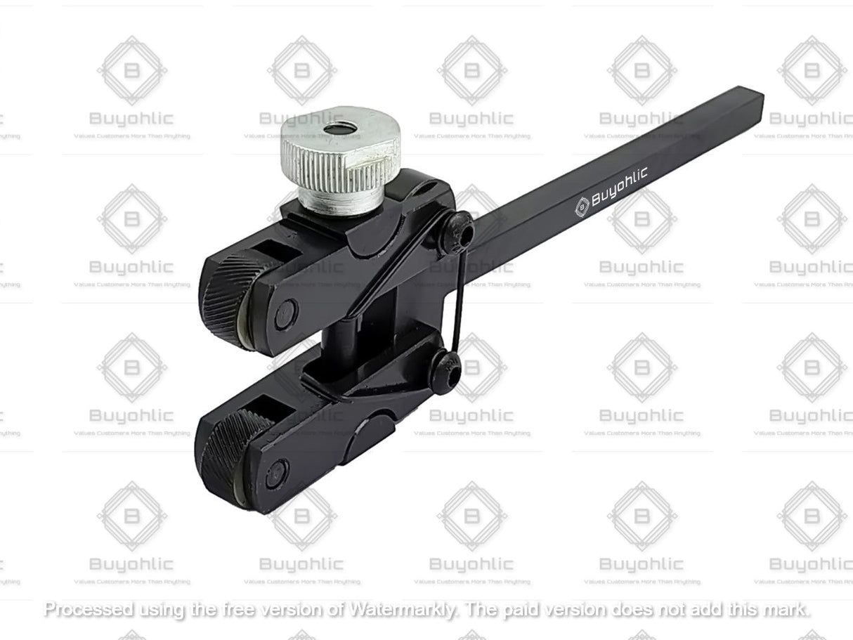 Lathe knurling tool clamp type front angle view