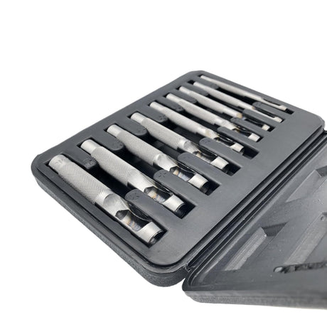 Buyohlic 9 Pcs Leather Hole Punch Round Working Hollow Cutting Mat for Watch Band, Belt, Wristband DIY Leather Crafting