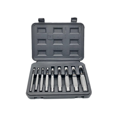 Buyohlic 9 Pcs Leather Hole Punch Round Working Hollow Cutting Mat for Watch Band, Belt, Wristband DIY Leather Crafting