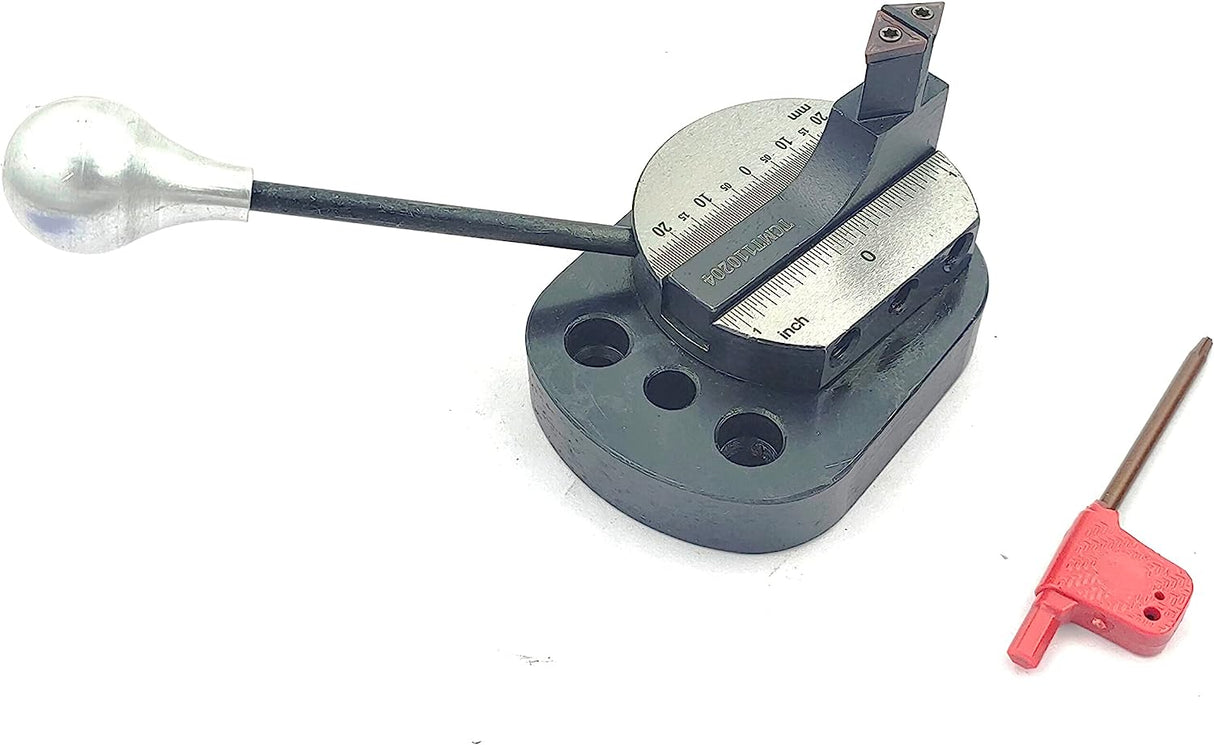 Bearing Base Smooth Rotation Ball Turning  (Double Bit for 7 x 14 Mini Lathe) with spare cutting bit box