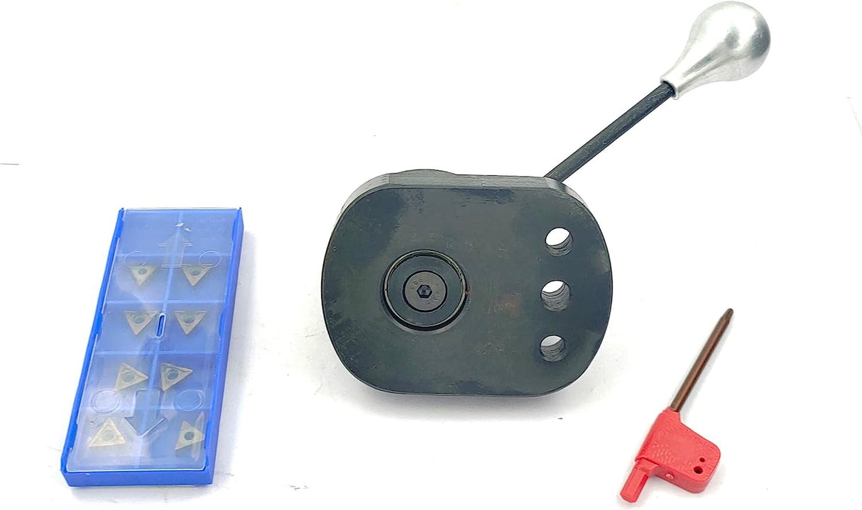 Bearing Base Smooth Rotation Ball Turning  (Double Bit for 7 x 14 Mini Lathe) with spare cutting bit box